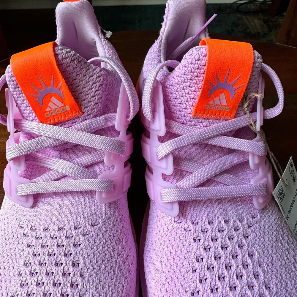 Adidas ULTRABOOST 5.0 DNA RUNNING SHOES SNEAKERS Bliss Lilac / Beam Orange - Picture 8 of 17